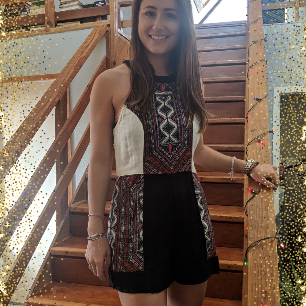 MINKPINK Tribal Print Romper